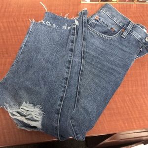 Mango frayed jeans